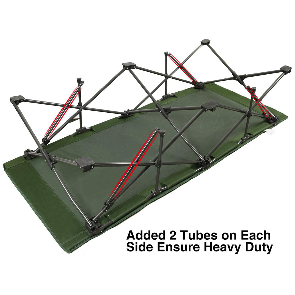 Redcamp Oversized Camping Cots For Adults 500Lbs,33'' Extra Wide Tall Sleeping Cots Heavy Duty, Xl Cots Portable For Outdoor Ind