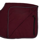 Horze Kiel Riding Blanket With Fleece - Dark Red - 81 In