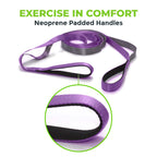 Gradient Fitness Stretching Strap For Physical Therapy, 12 Multi-Loop Stretch Strap 1'' W X 8' L, Neoprene Handles, Physical The