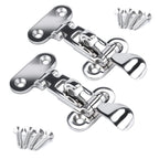 Marine 316 Stainless Steel Anti-Rattle Lockable Hatch,Hold Down Clamp Latch,Marine Hatch Locker (2 Pcs)