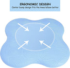 Zealtop Yoga Knee Pad Cushion Extra Thick For Knees Elbows Wrist Hands Head Foam Yoga Pilates Work Out Kneeling Pad(Light Blue)