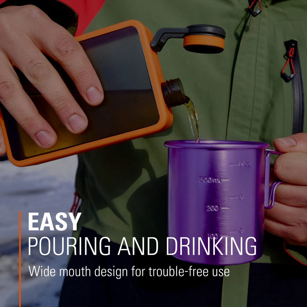 Gsi Outdoors Boulder Flask- Rugged And Shatter-Resistant, Outdoor Hip Flask Non Metal, Graphite, 10 Fluid Ounces