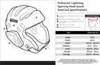 Proforce Lightning Karate/Martial Arts Sparring Headgear (Black, Medium (Head Circ: 21-22'')