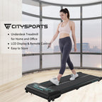 CITYSPORTS Treadmill Under Desk, Walking Pad, Ultra Slim & Portable for Home (Black&Green)