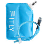 Fitly Soft Flask - 17 Oz (500 Ml) - Shrink As You Drink Soft Water Bottle For Hydration Pack - Folding Water Bottle For Running 