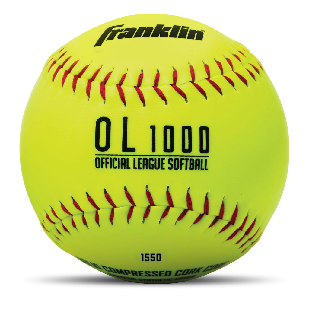 Franklin Sports Official Size Softballs - 12'' Fastpitch Practice Great For + Training Weight 4 Pack