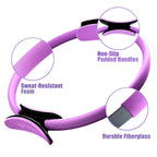 Ritfit Pilates Ring Circle - 14 Inch Magic Fitness Circle For Toning Inner & Outer Thighs, Bonus Workout Guide Included (Purple)
