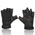 Usi Universal 733St Stealth Fitness Gym Gloves, Workout Powerlifting Gloves, Microfiber, Textured Leather Palm (XLarge, Black)