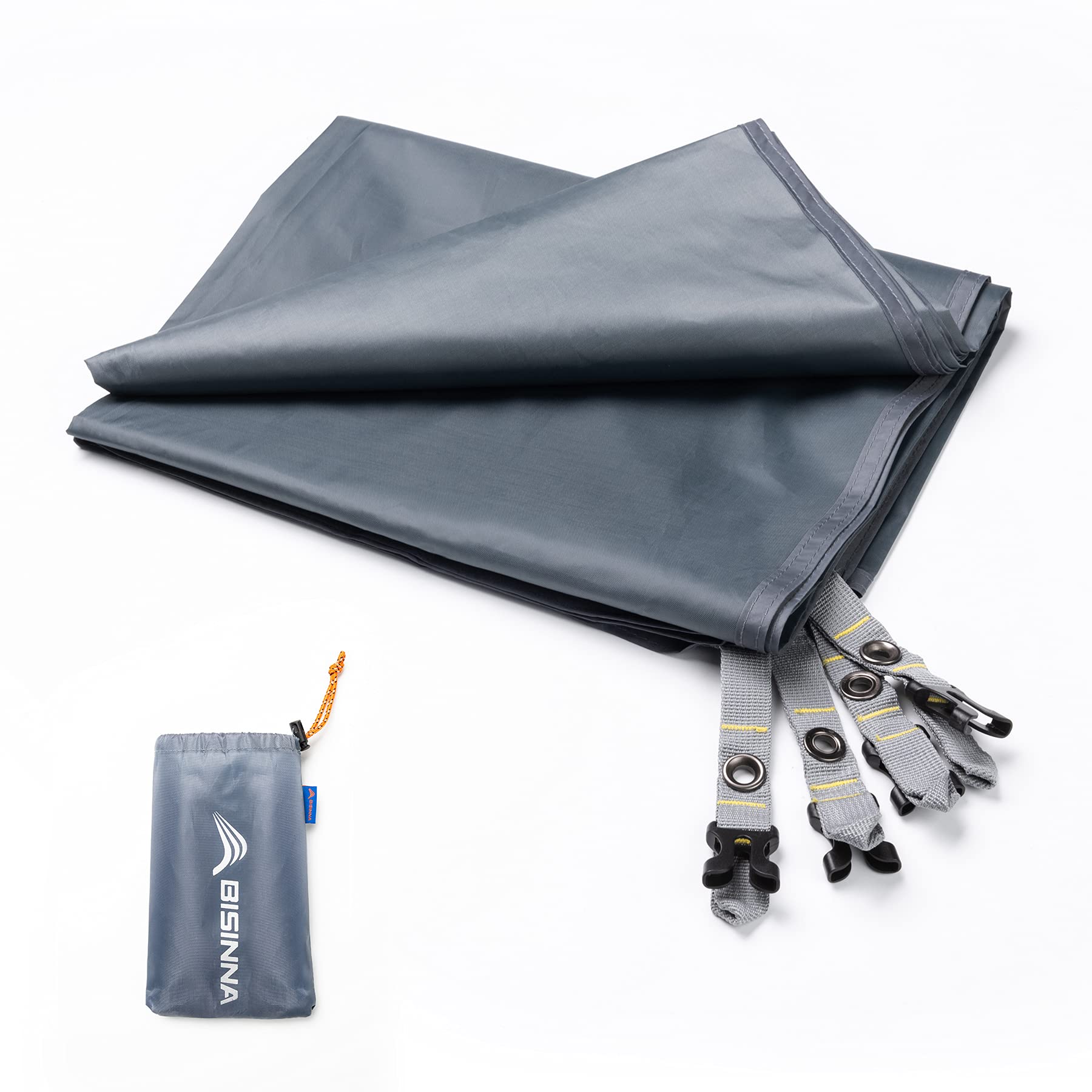 Bisinna Waterproof Camping Tarp Mutifunctional Tent Footprint For 1-2 Person Tent, Groundsheet Picnic And Beach Mat With Drawstr