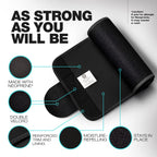 Activegear Waist Trimmer Belt For Stomach And Back Lumbar Support, Large: 9'' X 46'' - Blue