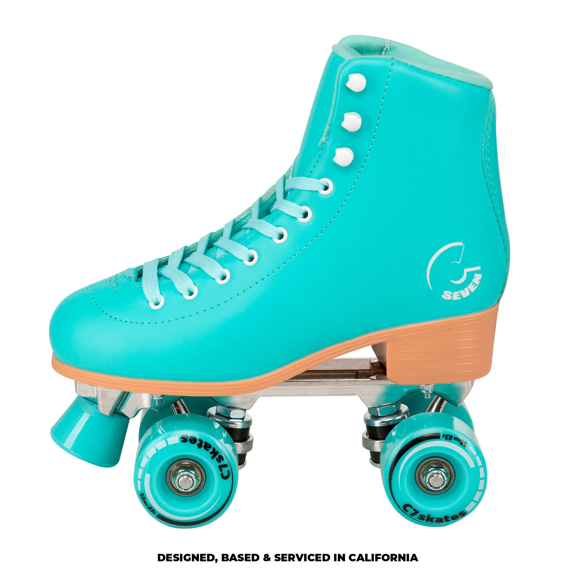 C SEVEN C7skates Cute Roller Skates for Girls and Adults (Sugarplum, Womens 6 / Youth 5 / Mens 5)