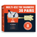 Ignik 8-Hour Compostable Toe Warmers With Resealable Airbarrier Pouch, 30 Pairs