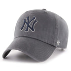 '47 New York Yankees Adjustable Cap Clean Up Mlb, Charcoal, One Size