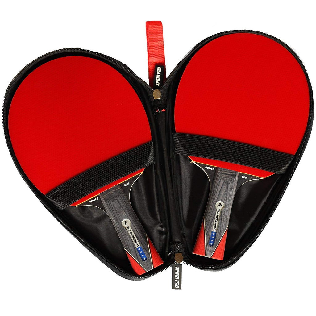 Ping Pong Paddle Set With Killer Spin + Case For Free - Professional Table Tennis Racket For Beginner And Advanced Players - Imp