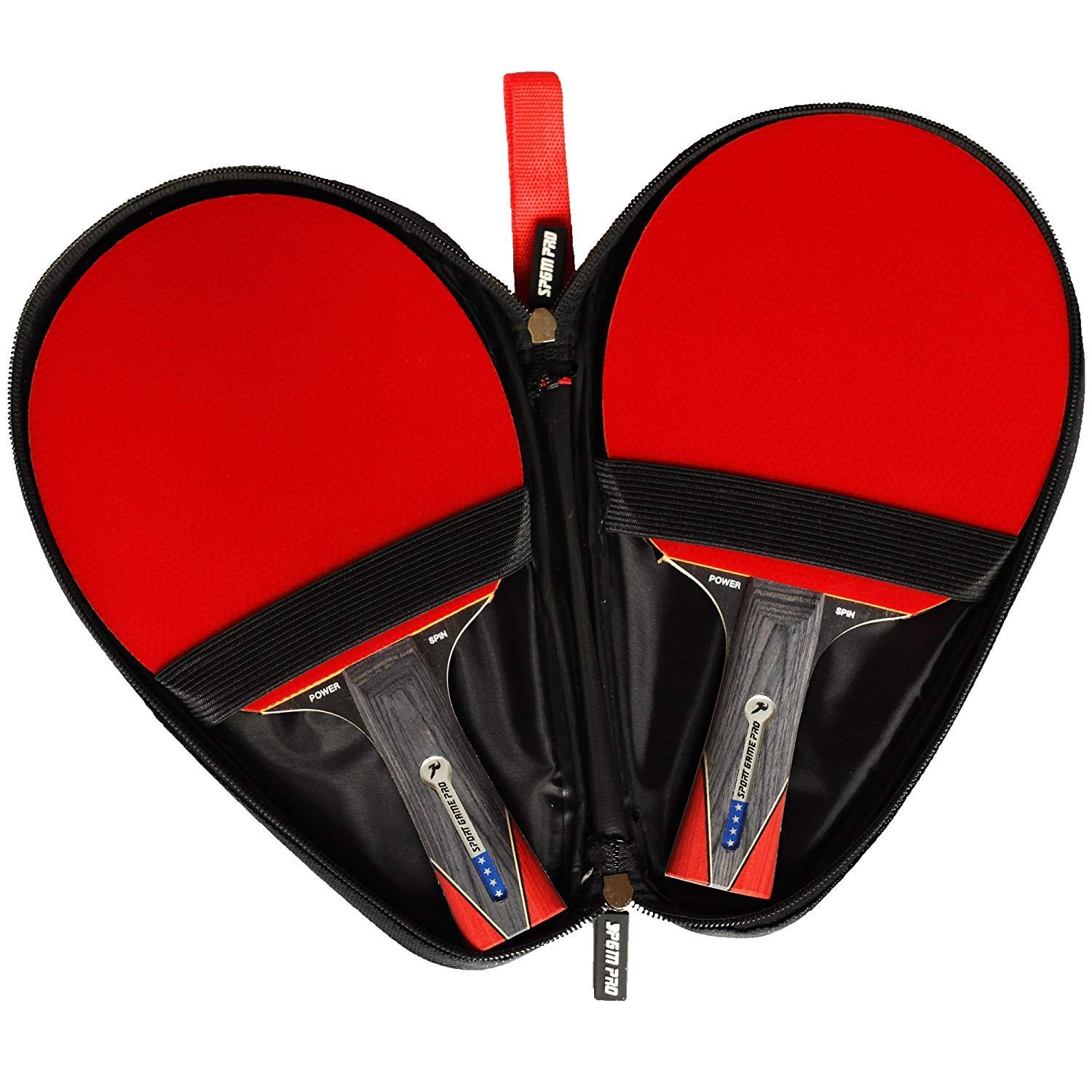Ping Pong Paddle Set With Killer Spin + Case For Free - Professional Table Tennis Racket For Beginner And Advanced Players - Imp