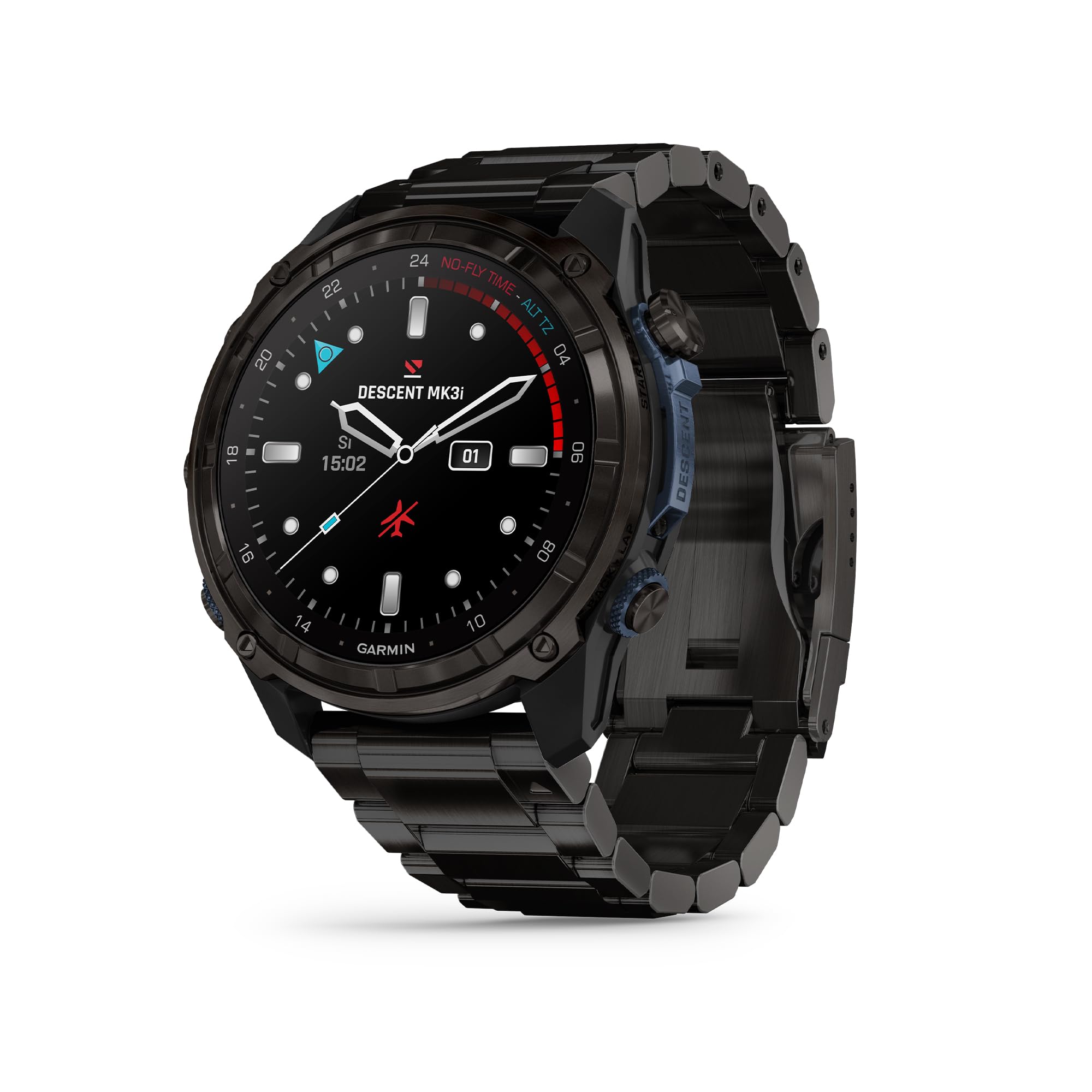 Garmin Descent Mk3I, Dive Computer And Multisport Gps Smartwatch, Air Integration, Black Titanium