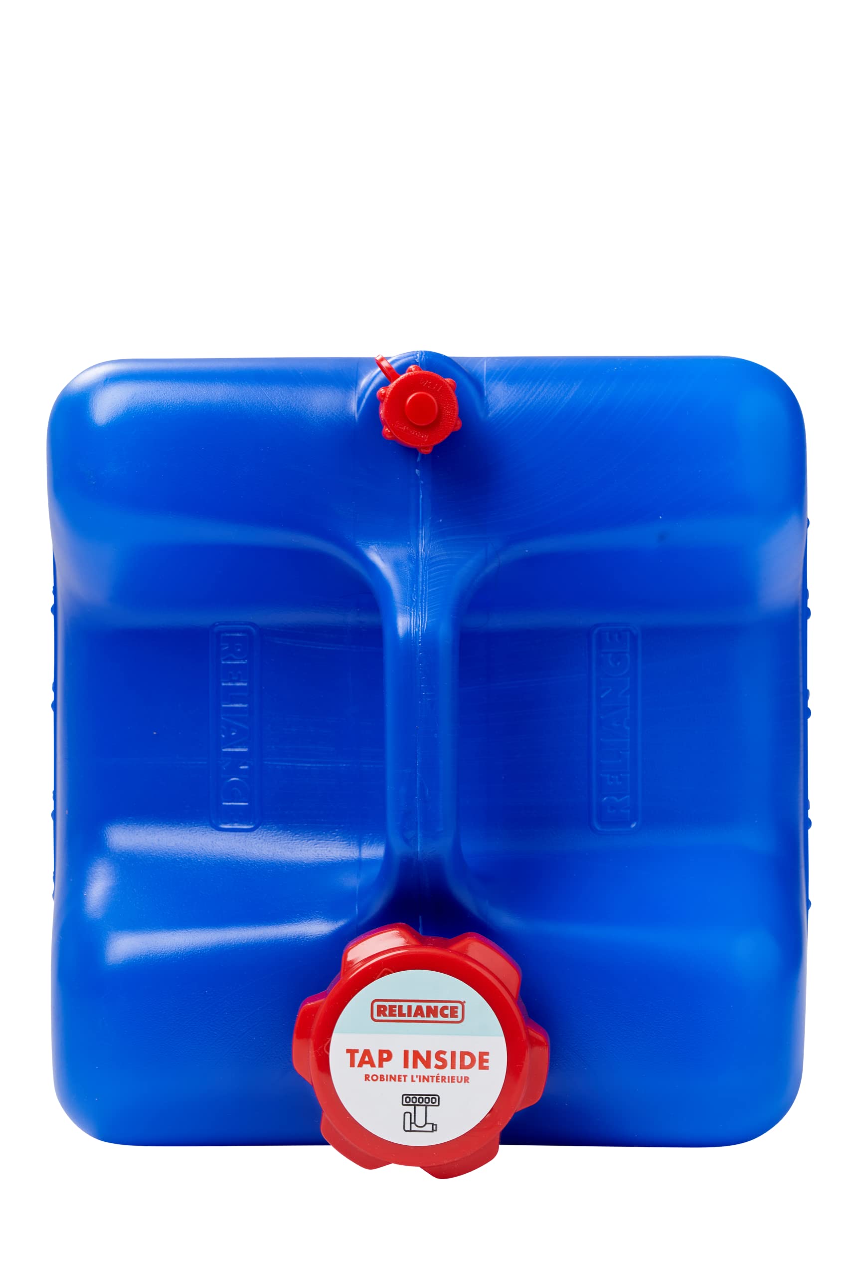 Reliance Products Aqua-Tainer 4 Gallon Rigid Water Container, Blue, 11.3' X 11.0 Inch X 10.8 Inch