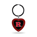 Rico Industries Ncaa Rutgers Scarlet Knights Ncaa Rhinestone Heart Colored Keychain, Red, 3-Inches In Length