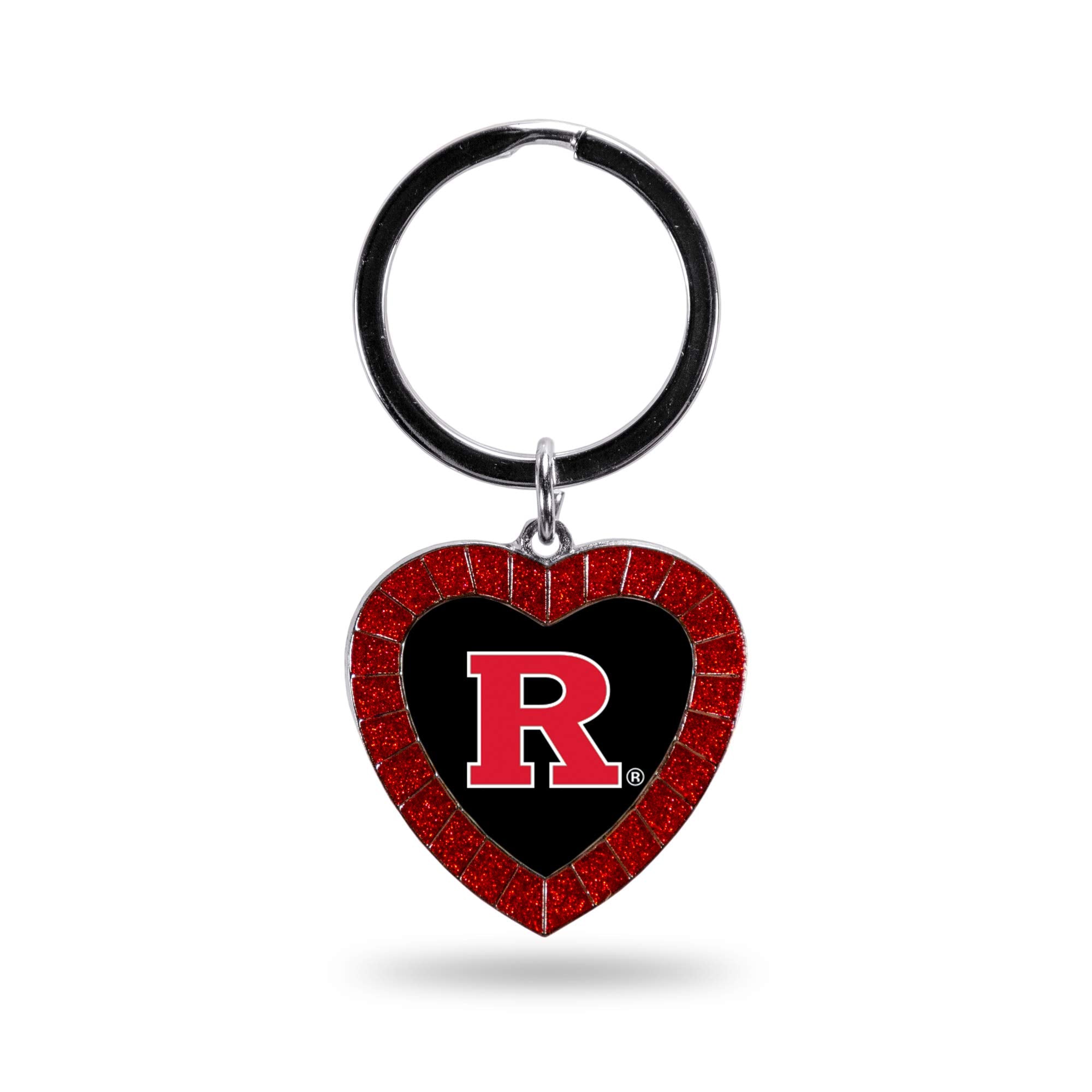 Rico Industries Ncaa Rutgers Scarlet Knights Ncaa Rhinestone Heart Colored Keychain, Red, 3-Inches In Length