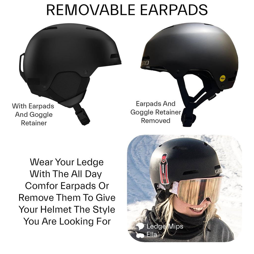 Giro Ledge Snow Helmet - Save A Brain - Size L (59-62.5cm)