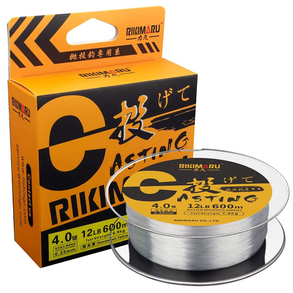 Rikimaru Monofilament Fishing Line (Clear, 25Lb-660Yds)