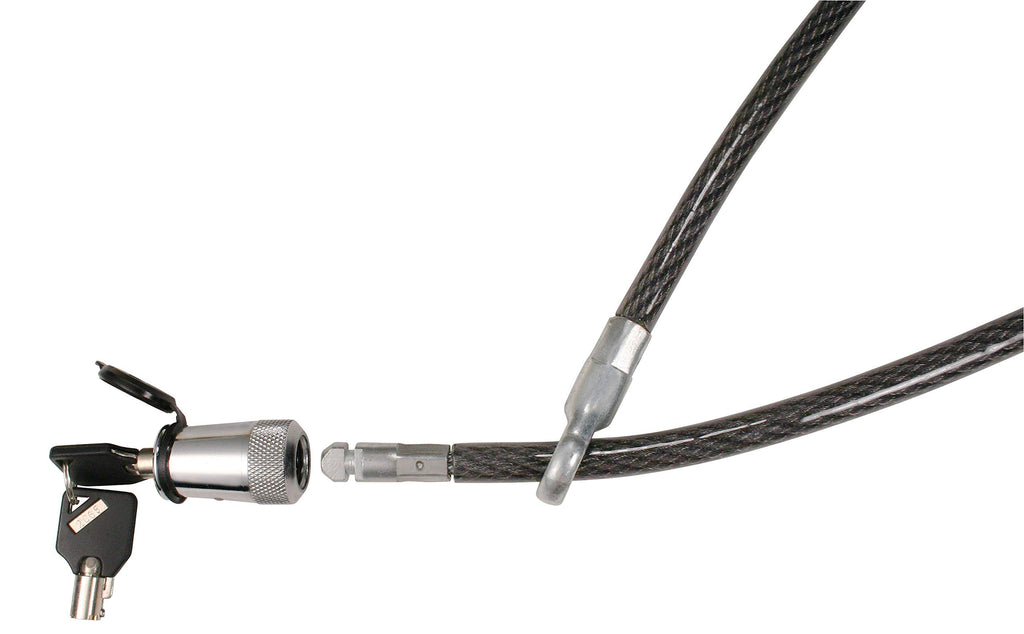 Trimax St30 Trimaflex Spare Tire Cable Lock (Round Key) 36'' X 12Mm,Black / Chrome