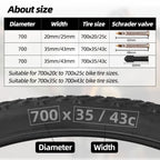 (6-Pack 700X20-25C Road Bike Replacement Inner Tubes Presta Valve 42Mm For Road Bikes With Tire Size Of 700C X 20, 23, And 25 (6