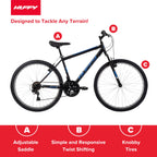 Huffy Stone Mountain 21-Speed Hardtail Mens Mountain Bike, 26-Inch, Matte Black