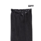 18 Clip In Hair Extensions Remy Human Hair For Women - Silky Straight Human Hair Clip In Extensions 60Grams 4Pieces Jet Black 1