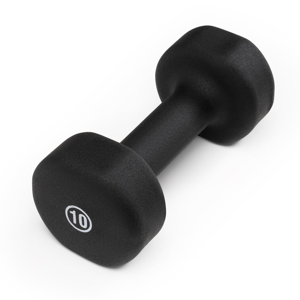 Marcy Neoprene Dumbbell, Single Piece, 10-Lb, Midnight Black