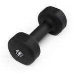 Marcy Neoprene Dumbbell, Single Piece, 10-Lb, Midnight Black