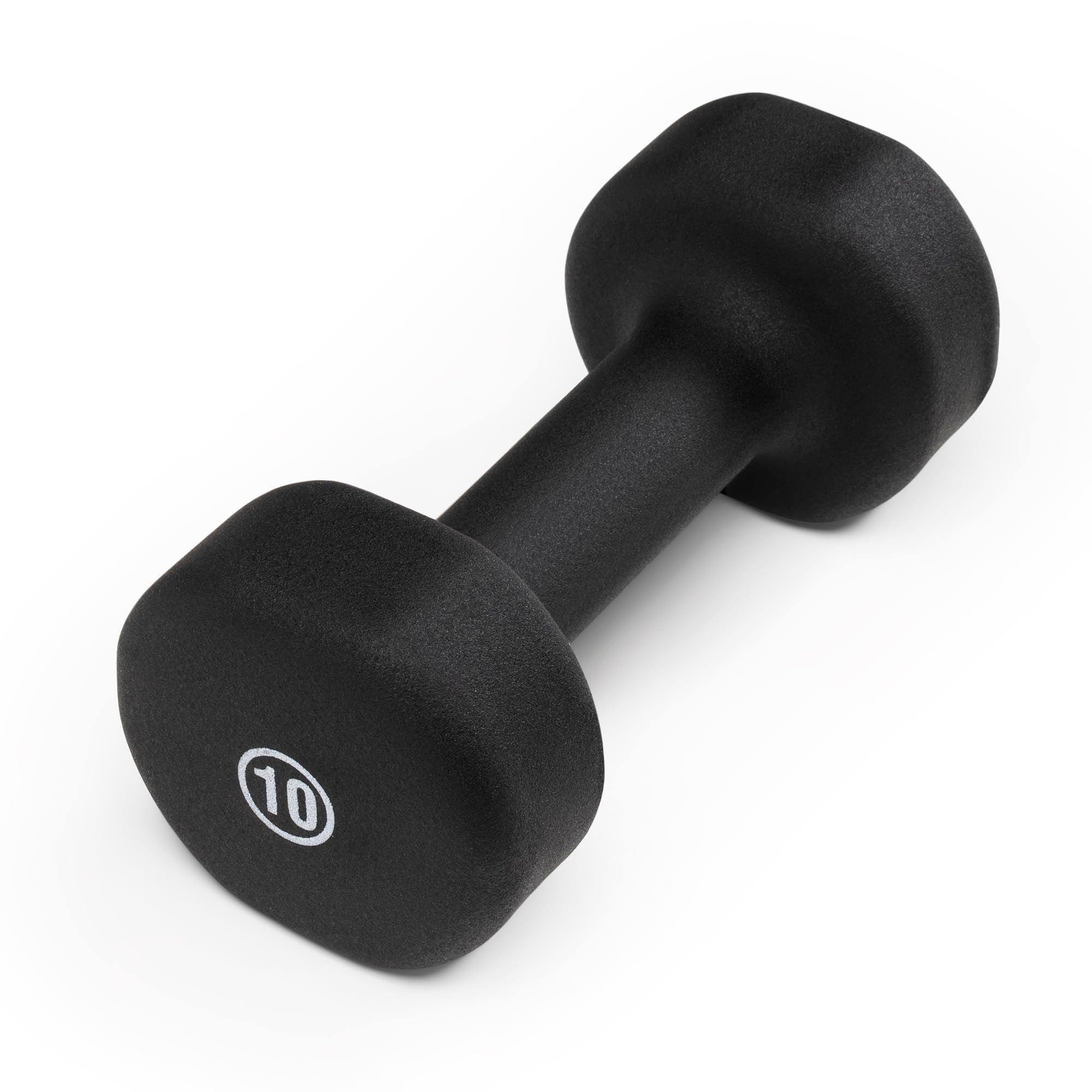 Marcy Neoprene Dumbbell, Single Piece, 10-Lb, Midnight Black