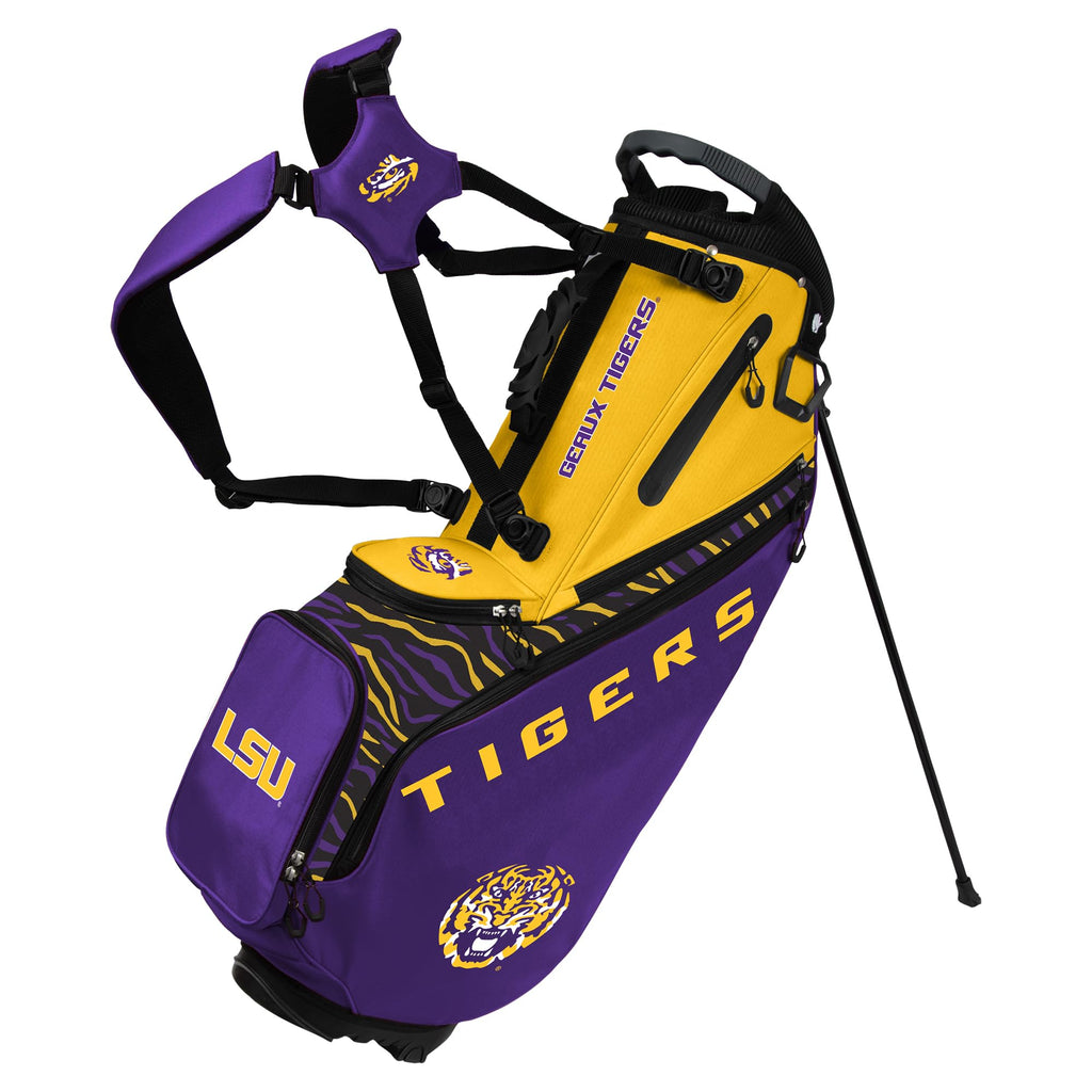 Team Effort Back Nine Stand Bag NCAA LSU Tigers