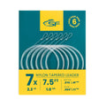 Sf 6Pcs Pre Tied Loop Fly Tapered Leader Nylon Fly Fishing Trout Leader Line 7.5Ft-7X