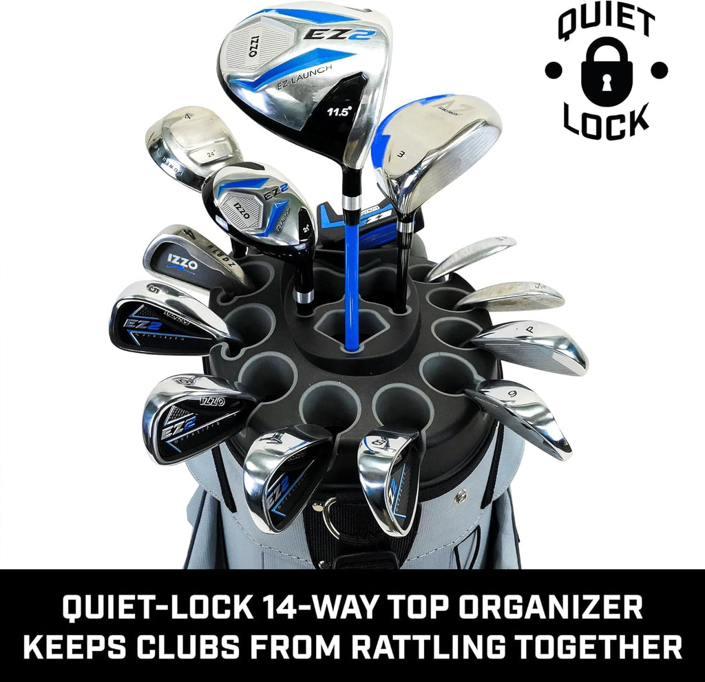Izzo Golf Vault Golf Cart Bag - Grey