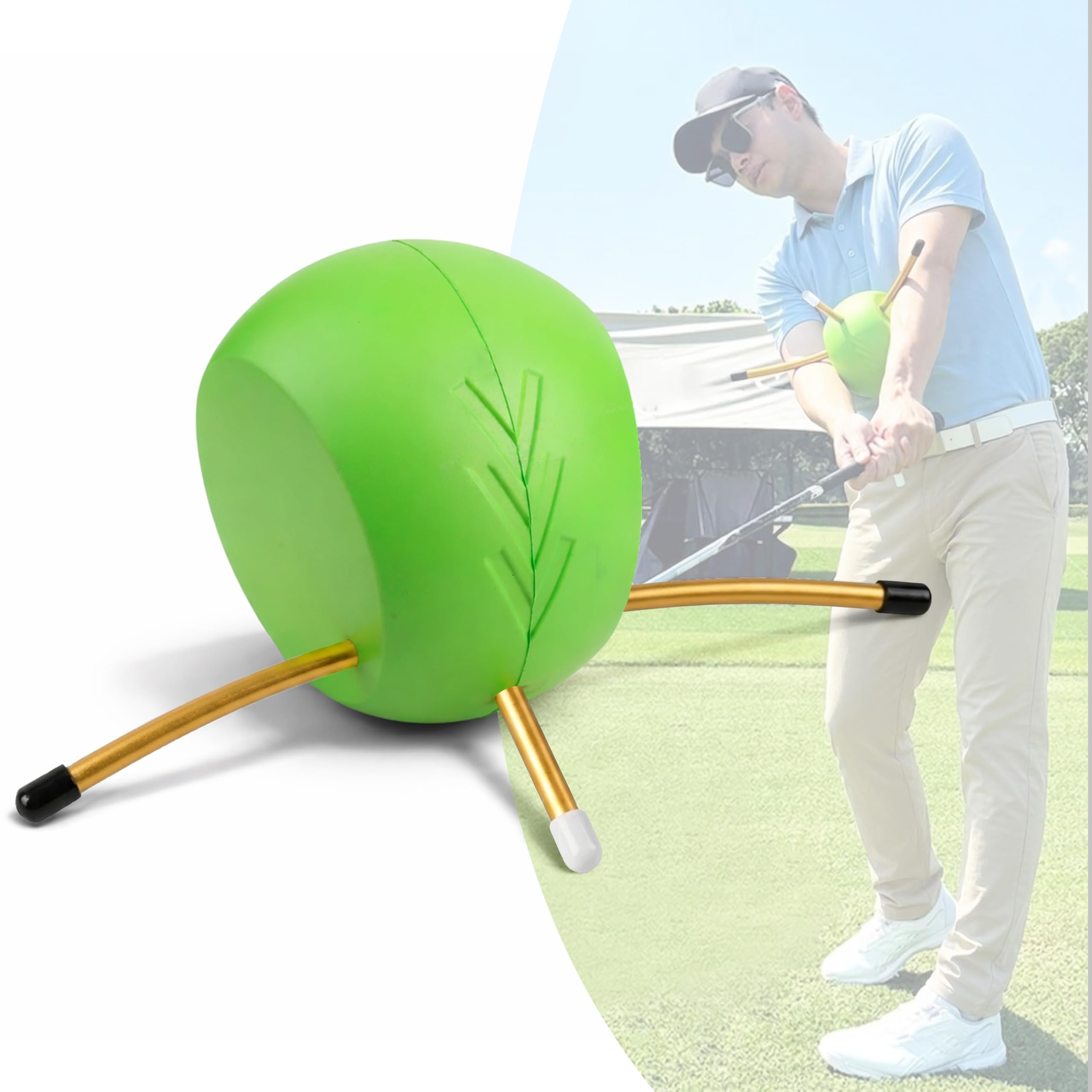 The Connector Golf Training Aid, Golf Swing Trainer for Posture Correction Practice - Golf Training Aid, Arm Connection Golf Tra