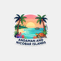 THAMPZ Andaman & Nicobar Islands 3D Embossed Flexible Fridge Magnet 0.5mm Decorative with Strong Hold | Refrigerator Magnet for