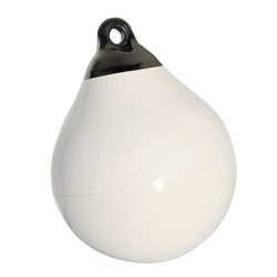 Taylor Made Products Taylor Made Tuff End Buoy, White (18'') - Flexible, Strong, Marine-Grade Vinyl Buoy For 25-40 Foot Boats -