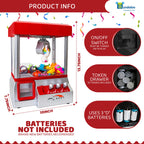 Bundaloo Claw Machine Arcade Game with Sound, Cool Fun Mini Candy Grabber Prize Dispenser Vending Toy for Kids, Boys & Girls