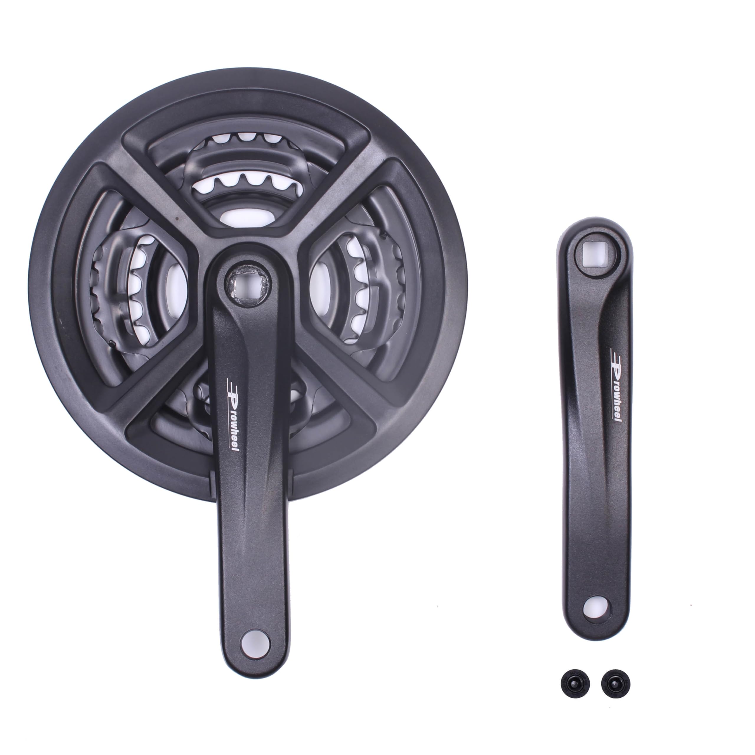 PROWHEEL Bike Crankset, 48-38-28T for 3x6/7/8Speed Universal Square Hole Crank Set 170MM Crank Arm for Mountain Bike