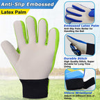 Jalunth Goalkeeper Goalie Soccer Gloves Kids Youth Goal Keeper Field Player Glove Boys Girls Ages 4-6 Years Old Anti-Slip Latex