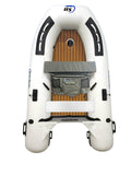 Inflatable Sport Boats Dolphin 8.8 Inflatable Dinghy | Air Floor with EVA Teak Decking | 4 Person Sport Boat | 10HP Motor Ready