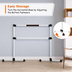 Gymax Ballet Barre, Portable Pilates Barre Freestanding With Double Dance Bar Stable Construction, For Dancing Stretching Ballet