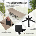 Komfott Camping Cot For Adults, Portable Folding Bed For Sleeping With Pad & Pillow Lightweight Tent Cot With Carry Bag, Ideal F