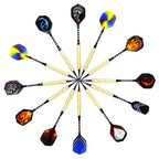 Roobeeo Soft Tip Darts 12 Pcs 18G Plastic Tip Darts Set With Brass Steel Barrels&Aluminum Shafts,200 Extra Dart Tips 42 Dart Fli