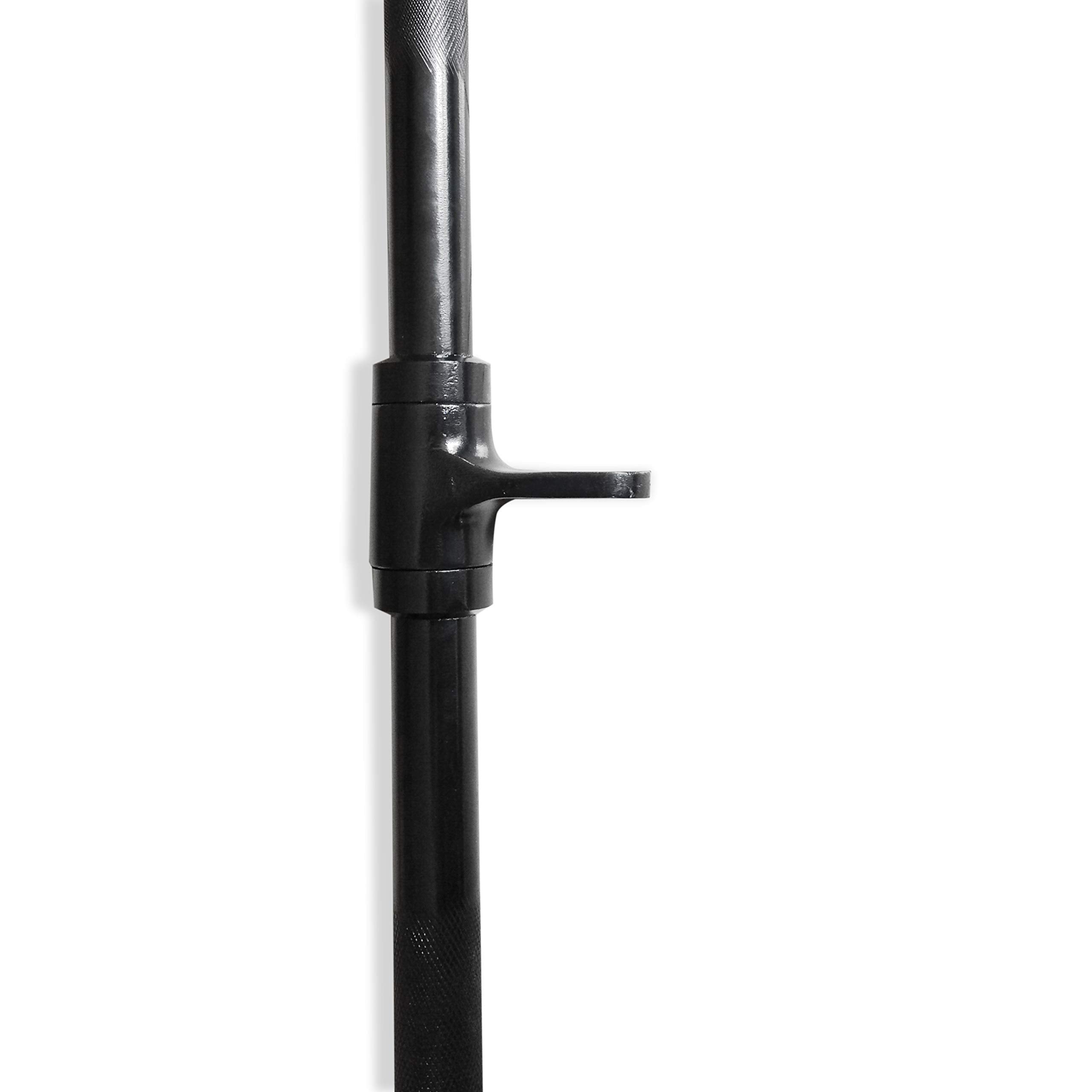 Cap Barbell Lat Pull Machine Bar With Revolving Hanger, 48   , Black