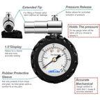Godeson Presta Valve Gauge,Presta Valve Tire Pressure Gauge With Bicycle Air Pressure Relief Range To 0-30Psi /0-2Bar, Perfect F