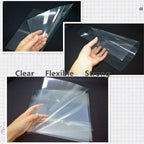 Banltre 32 Pieces 6 Mil Transparency Blank Template Material Stencils Mylar For Cutting Paper Clear Sheet 12 A 12 Inch (32-6 Mil