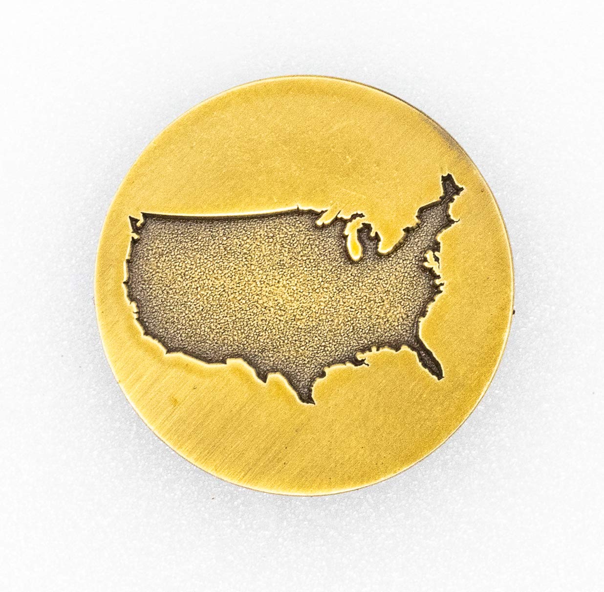 Full Metal Markers Usa American Silhouette Unique Magnetic Metal Golf Ball Marker With Hat Clip