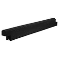 Playsafer 72 Long Commercial Flexible Heavy Duty Rubber Playground Border (Black, 8 Inches Tall)